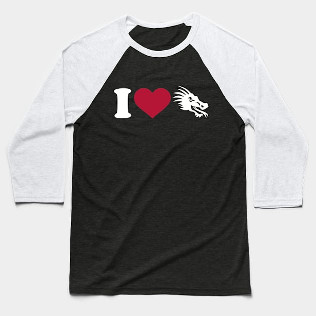 I love Dragon Baseball T-Shirt by Designzz